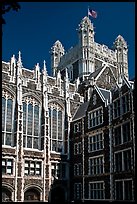 Shepard Hall tower, CUNY. NYC, New York, USA ( color)