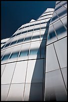 Looking up facade of IAC building. NYC, New York, USA