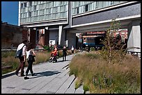 Walking the High Line. NYC, New York, USA (color)