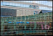 Reflections and glass walls, Bloomberg Tower. NYC, New York, USA