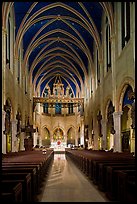 Church interior. NYC, New York, USA