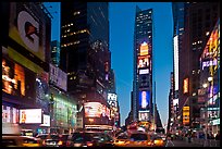 Times Square at dusk. NYC, New York, USA