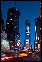 One Times Square at dusk. NYC, New York, USA