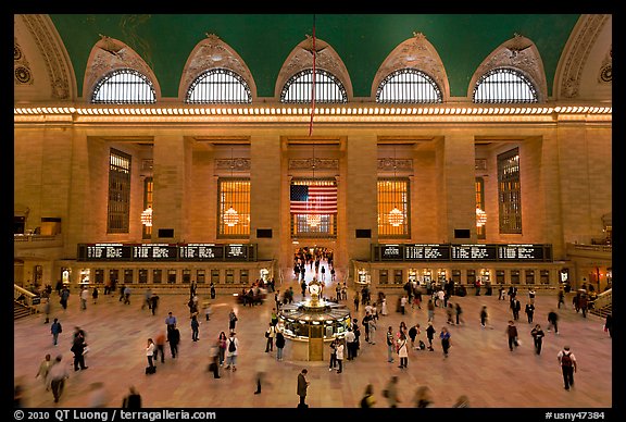 Grand Central Station interior. NYC, New York, USA (color)