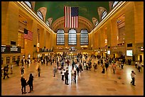 Main Concourse, Grand Central Terminal. NYC, New York, USA (color)