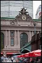 Outside Grand Central Terminal. NYC, New York, USA (color)