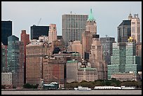 Lower Manhattan skyline,. NYC, New York, USA