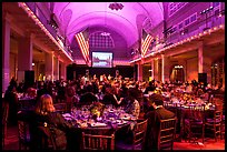 Gala dinner inside Main Building, Ellis Island. NYC, New York, USA