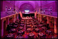 Gala, Great Hall of Immigration Museum, Ellis Island. NYC, New York, USA (color)