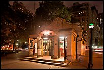 Bowling Green subway entrance. NYC, New York, USA