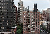 High rise buildings, Manhattan. NYC, New York, USA ( color)