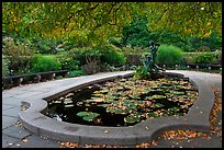 Pool and sculpture, South Garden, Central Park. NYC, New York, USA ( color)