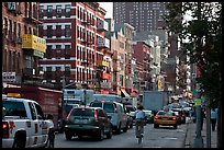 Bowery street. NYC, New York, USA ( color)