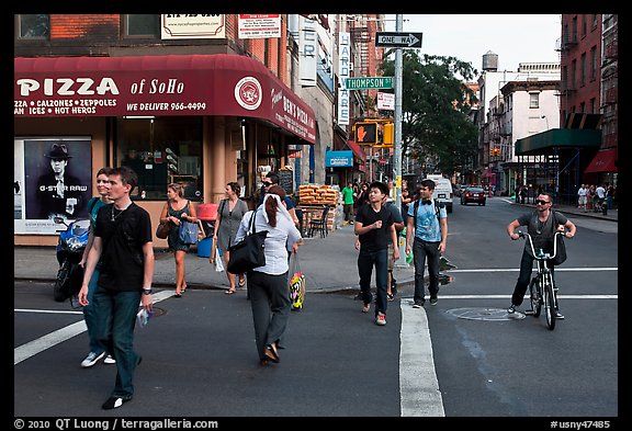 SoHo district. NYC, New York, USA (color)