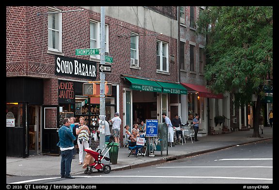 SoHo stores. NYC, New York, USA (color)