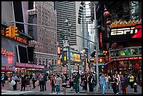 Times Squares area. NYC, New York, USA (color)