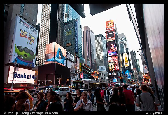 Times Squares. NYC, New York, USA (color)