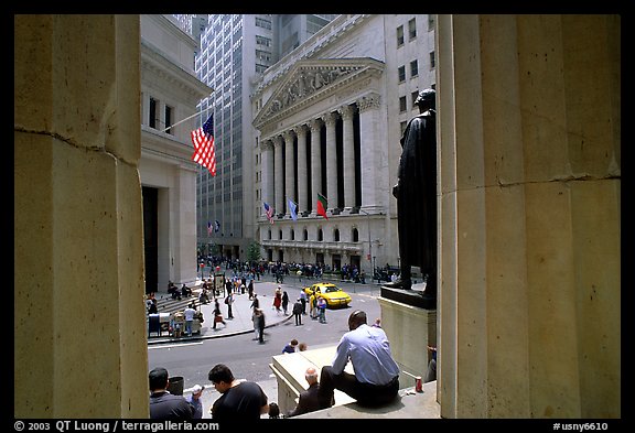 Wall Street stock exchange (NYSE). NYC, New York, USA (color)