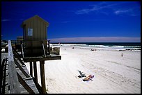 Sandy beach, Long Beach. Long Island, New York, USA (color)