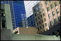 Mix of facades. NYC, New York, USA