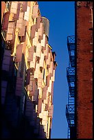 Shutters on a facade. NYC, New York, USA