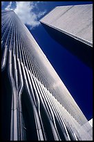 Looking up the World Trade Center. NYC, New York, USA (color)