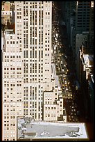 Fifth Avenue seen from the Empire State building. NYC, New York, USA (color)