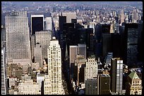 Upper Manhattan, Looking north from the Empire State building. NYC, New York, USA (color)