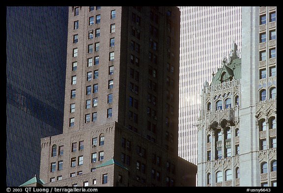 Vintage skycraper. NYC, New York, USA