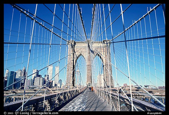 Brooklyn Bridge. NYC, New York, USA