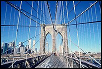 Brooklyn Bridge. NYC, New York, USA (color)