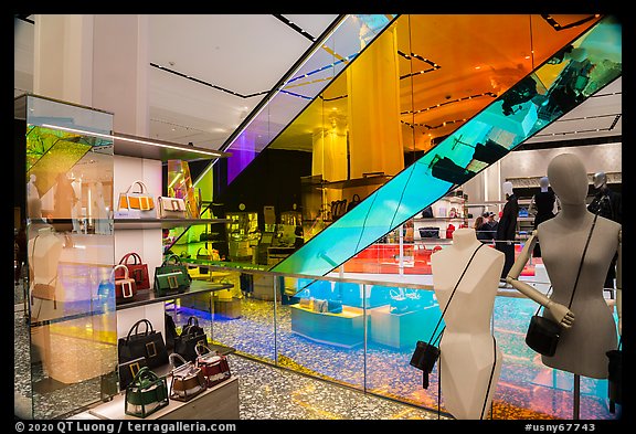 Inside Saks Fifth Avenue. NYC, New York, USA (color)