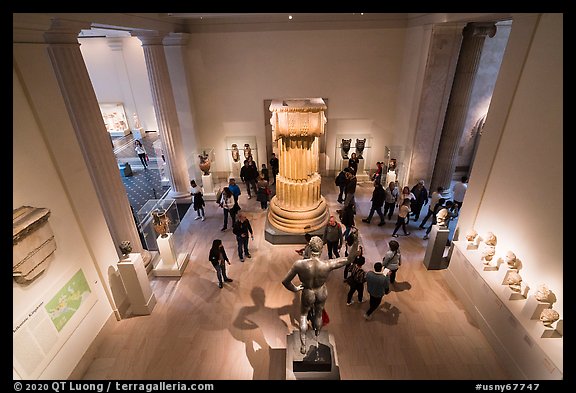 Antiquities department, Metropolitan Museum of Art. NYC, New York, USA (color)