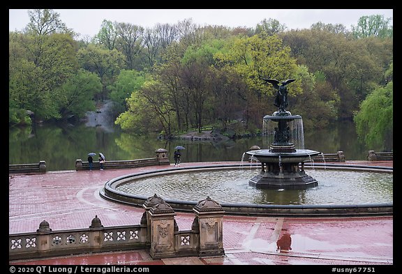 Bethesda Fountain and terrace, Central Park. NYC, New York, USA (color)