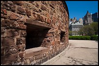 Circular wall of fort, Castle Clinton National Monument. NYC, New York, USA ( color)