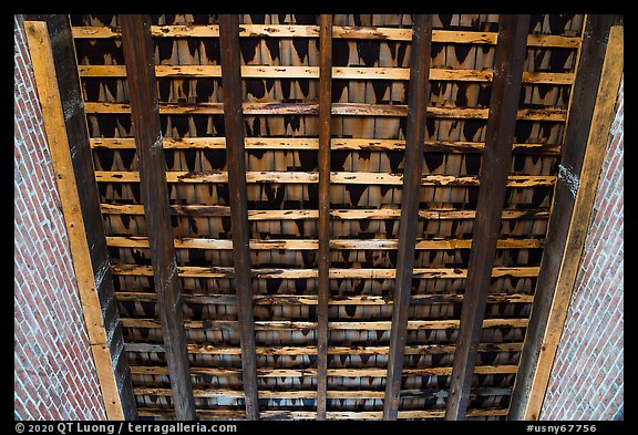 Ceiling, Castle Clinton National Monument. NYC, New York, USA (color)