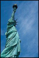 Side view of Statue of Liberty against sky, Statue of Liberty National Monument. NYC, New York, USA ( color)