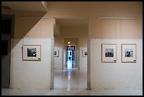 Side rooms with photography exhibit, Ellis Island, Statue of Liberty National Monument. NYC, New York, USA ( color)