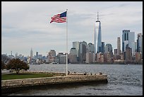Manhattan skyline with One World Trade Center. NYC, New York, USA ( color)
