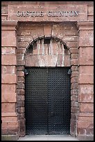 Main door, Castle Clinton National Monument. NYC, New York, USA ( color)