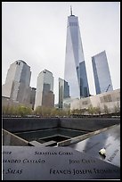 9/11 Memorial and World Trade Center. NYC, New York, USA ( color)