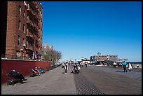 Coney Island Boardwalk. New York, USA ( color)