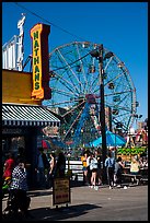 Ferris Wheel, Coney Island. New York, USA ( color)