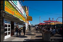 Nathans, Coney Island. New York, USA ( color)