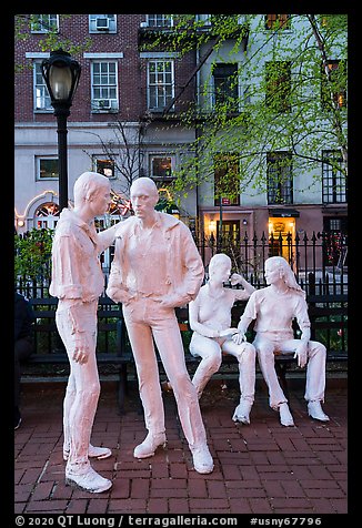 Gay Liberation Monument. NYC, New York, USA (color)