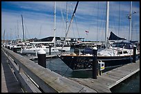 Large yachts in Newport harbor. Newport, Rhode Island, USA ( color)