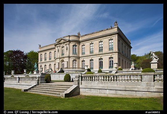 The Elms, mansion in classical revival style. Newport, Rhode Island, USA (color)