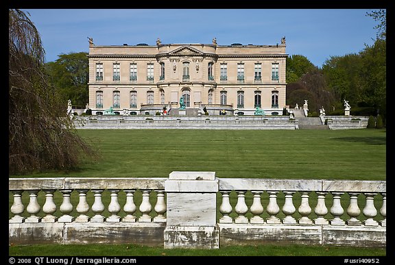 The Elms seen from its great lawn. Newport, Rhode Island, USA