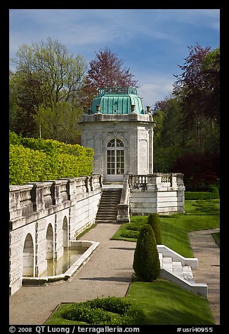 Pavilion on the grounds of The Elms. Newport, Rhode Island, USA (color)