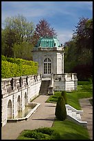 Pavilion on the grounds of The Elms. Newport, Rhode Island, USA